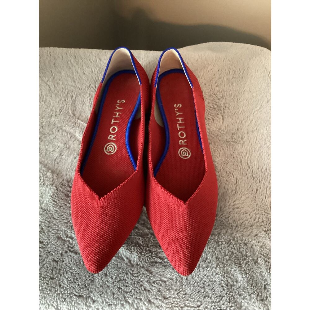 Ruthy's the point ballet flat in red women's size 8.5 - Picture 4 of 10